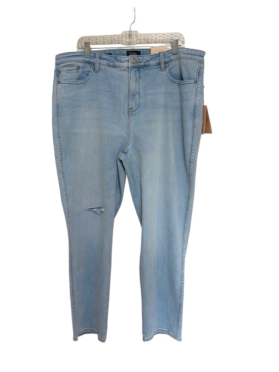 NYDJ Denim - NEW NYDJ Stella Relaxed Tapered Ankle Jeans in Estrella Light Wash - Size 18